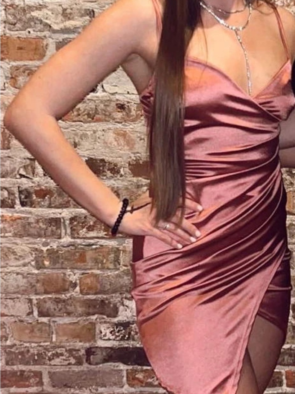 Windsor Rose Satin Dress